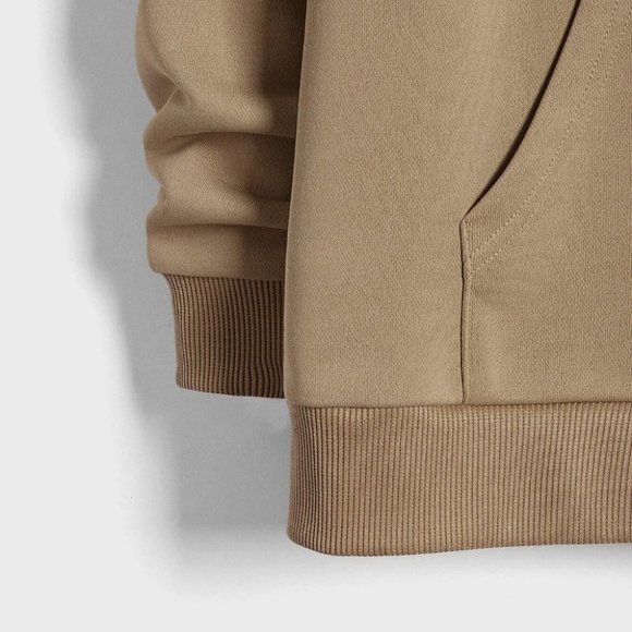 Tan Mens Drawstring Hoodie - Picture 3 of 4